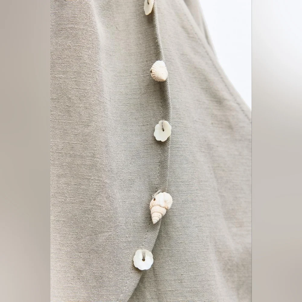 ZARA LIMITED EDITION SEASHELL CROP TOP - Picture 5 of 6